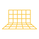 Ícono ilustrativo de una cuadrícula amarilla