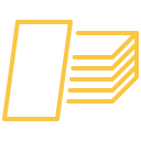 Icono vectorial de biblioteca de libros apilados